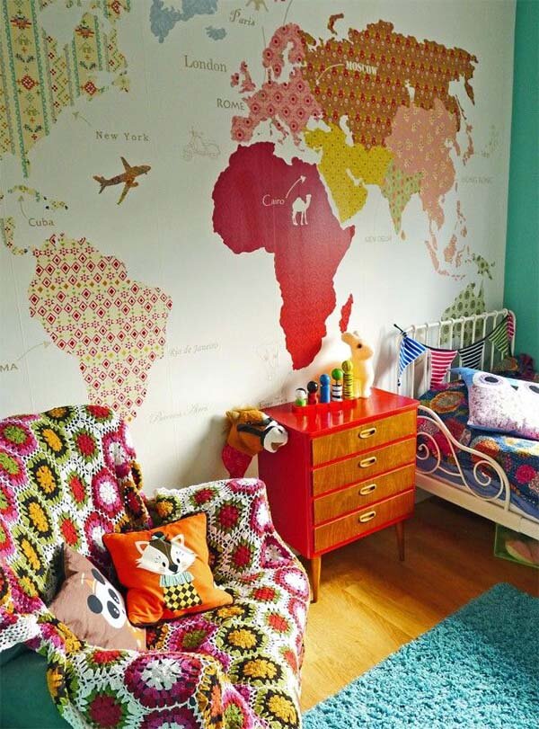 interior design tip for colorful bedroom