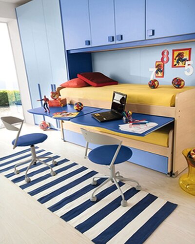 kids room decorating with multi-functional furnitures
