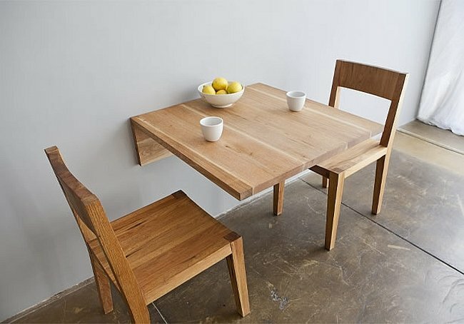 wall mounted dining table