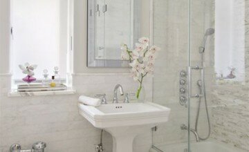 all white bathroom design