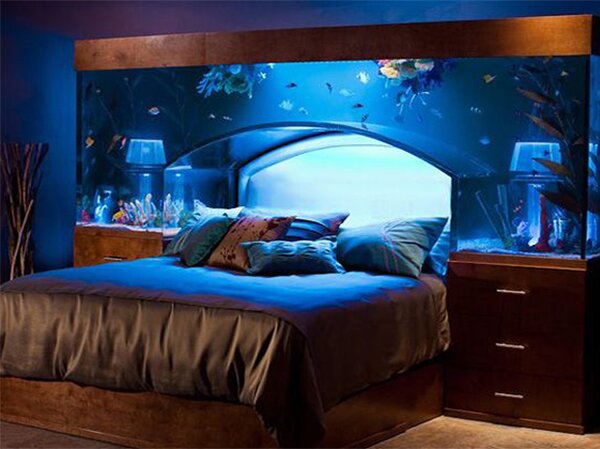 aquarium bedroom design
