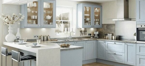 blue white kitchen trend for 2019