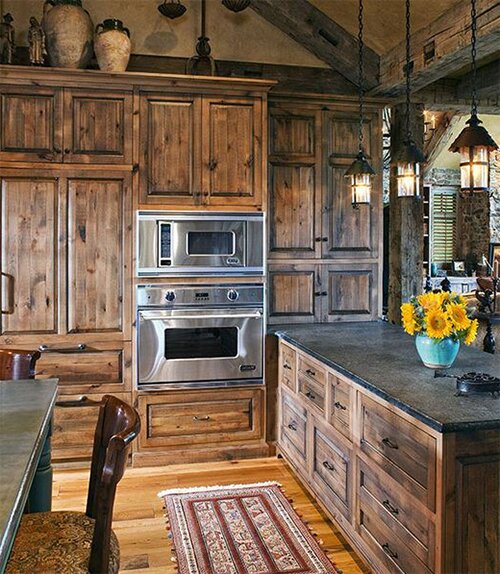 wooden kitchen cabinets