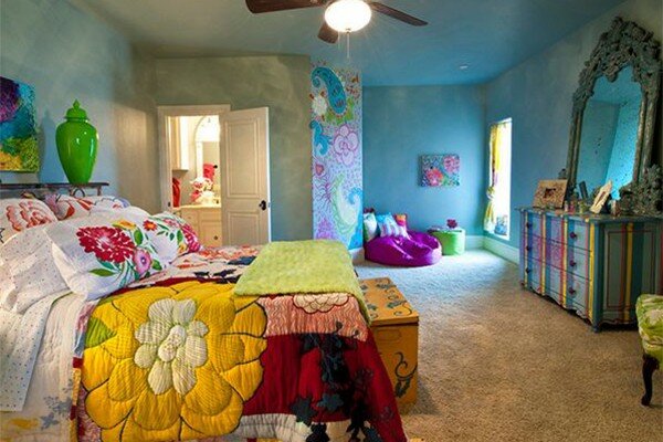 colorful large kid's room