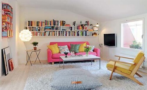 colorful small apartment