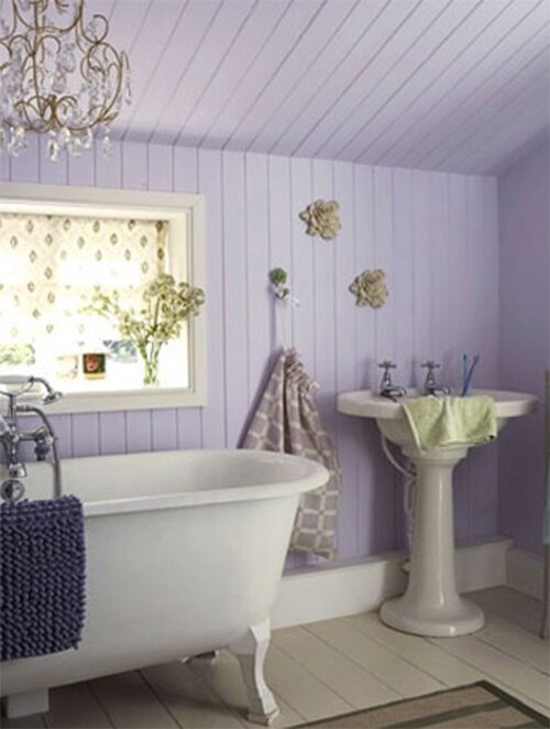 light purple small bathroom