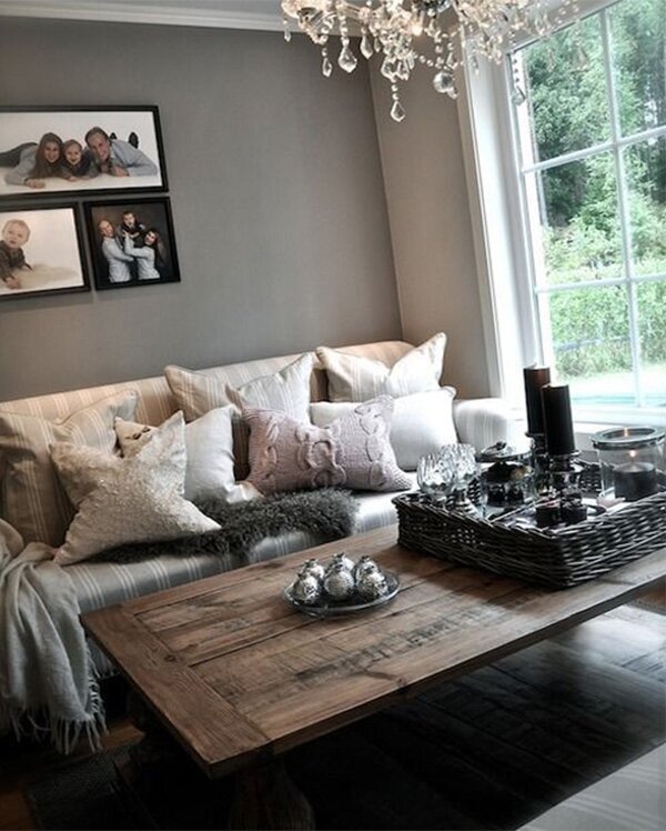warm cosy living room design