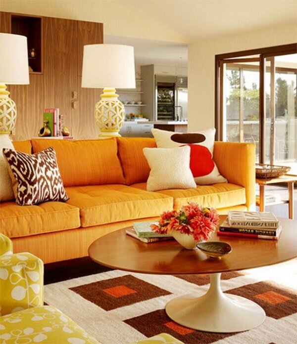 Analogous combinated living room design