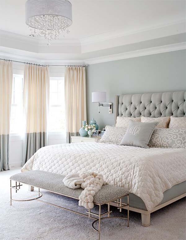 bright master bedroom design