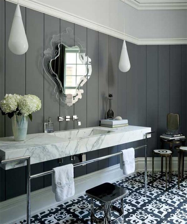 chic bathroom mirror design