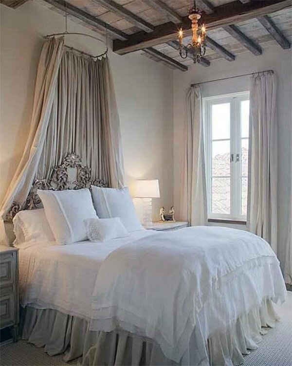light romantic bedroom design
