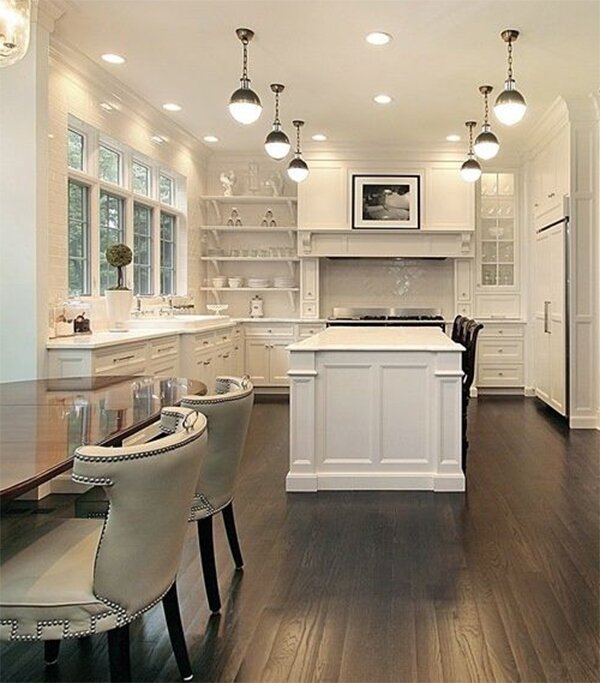 white modern kitchen decor