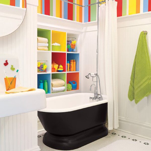 colorful kids bathroom design