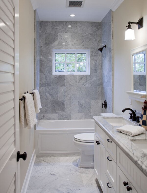 contemporary small bathroom