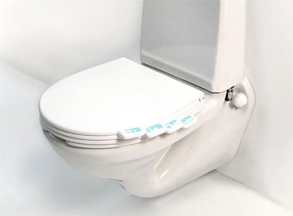 Tabbed toilet seat