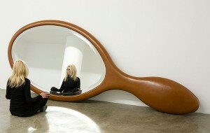 amazing and creative wooden mirror