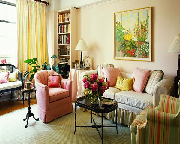 colorful natural living room design