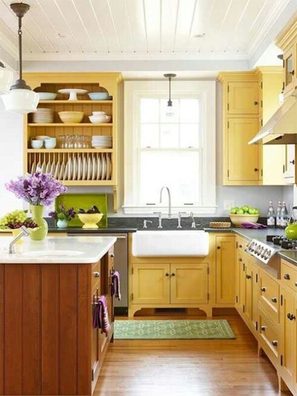 cute yellow kitchen