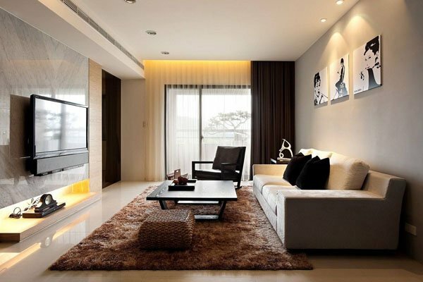 small stylish living room design