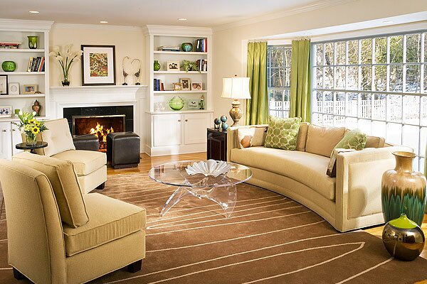soft colored living room design