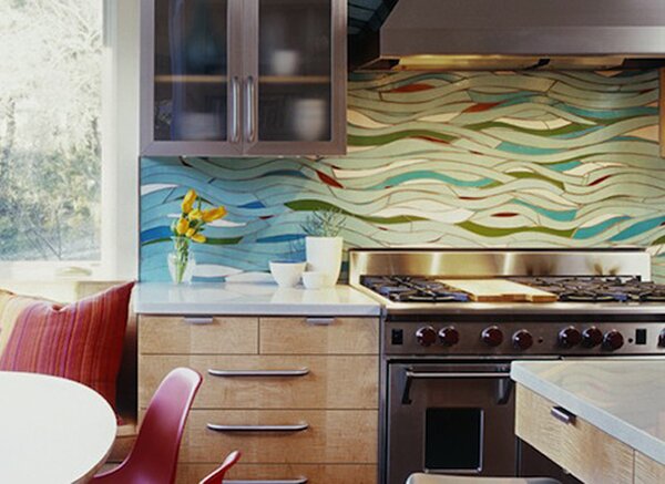 chic wave kitchen backsplash