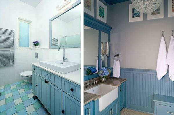 Blue Gray Color Combinations for Bathroom