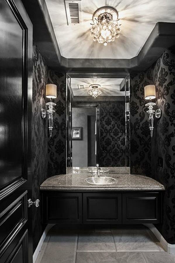 black bathroom 2020 modern
