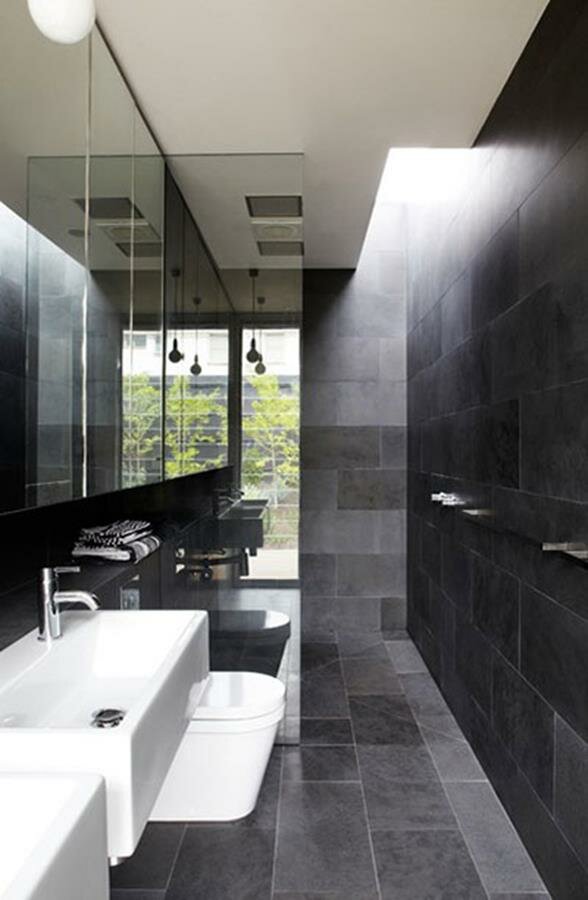 black bathroom decoration 15