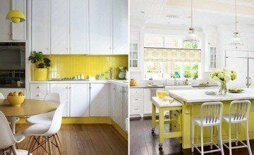 yellow kitchen